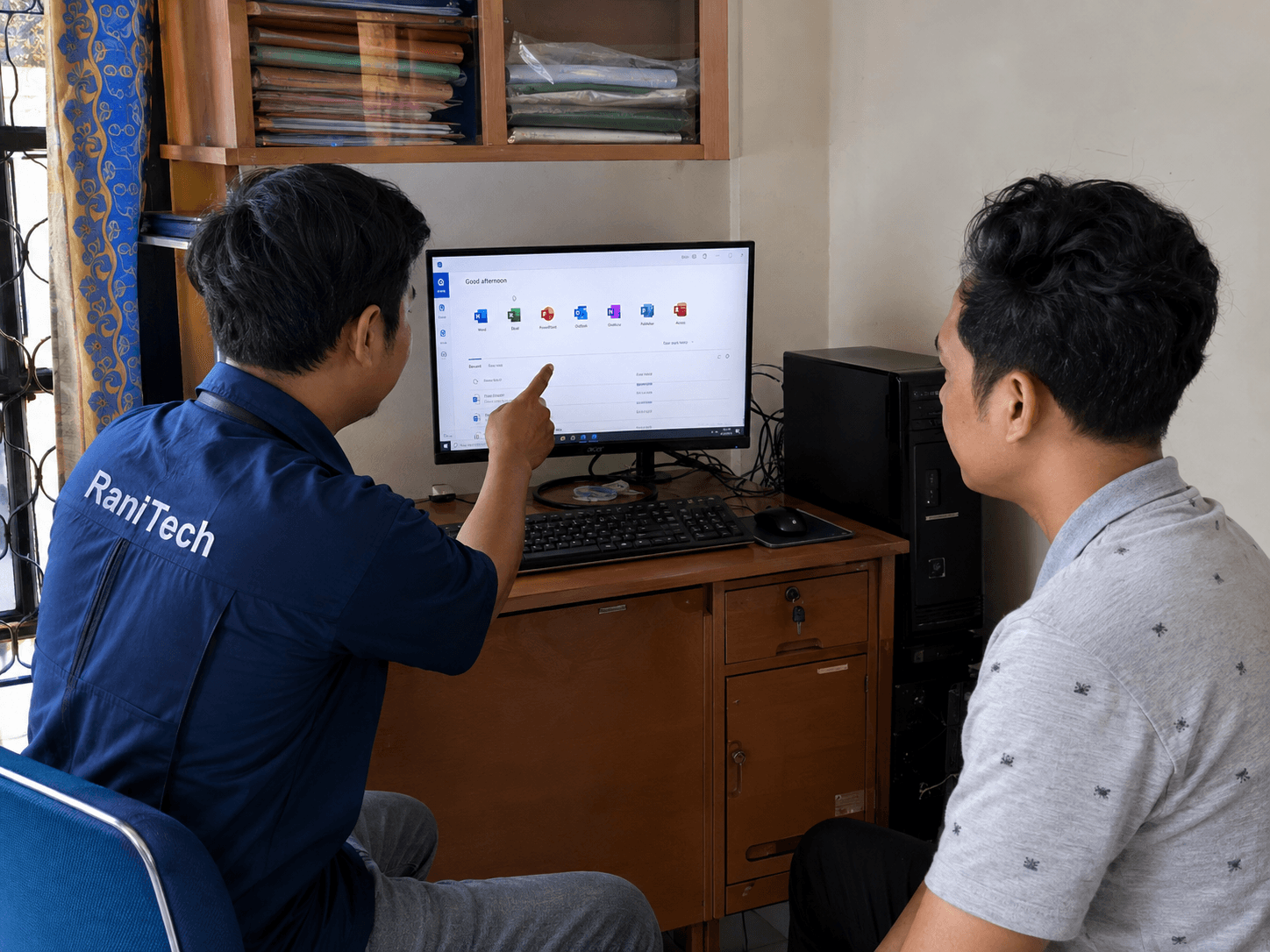 Ilustrasi testing Microsoft Office setelah instalasi
